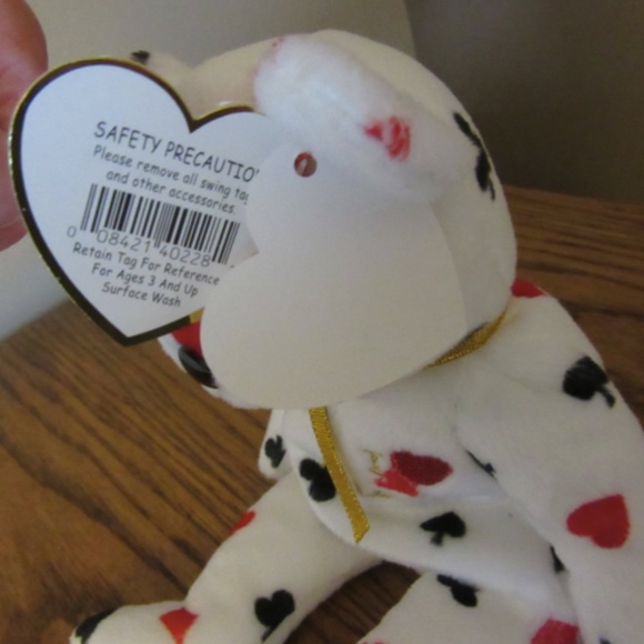 Beanie Baby LAS VEGAS Retired TY Beanie Babies Bear - Picture 2 of 5